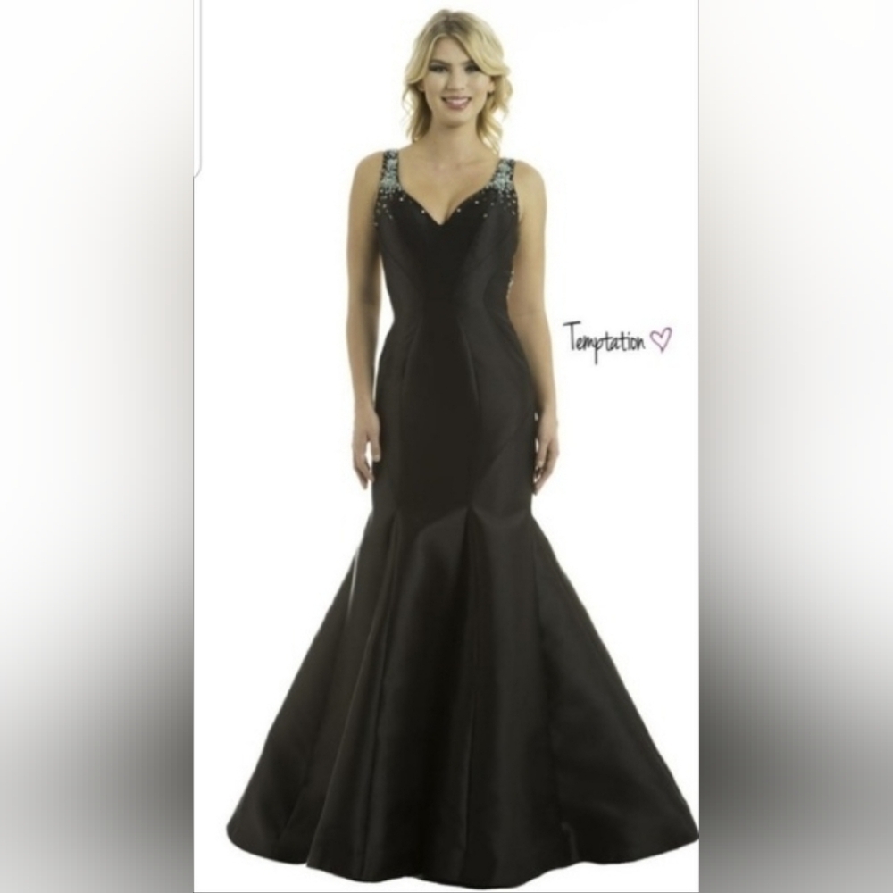 Temptation mermaid seafoam green formal prom dress